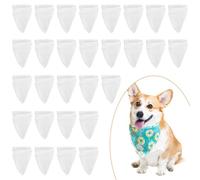 Reinscer 30 Pcs Sublimation Blank Pet Bandana Heat Transfer Washable DIY Triangle Dog Scarf Bibs Kerchief for Dogs Puppy Cats