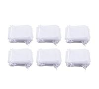 Reinscer 300 Pieces 4 By 6 Inch Organza Gift Bags Drawstring Jewelry Pouches Wedding Party Favor Bags (White)