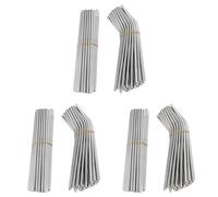 Reinscer 300pcs Metal Straws Can Be Reused 304 Stainless Steel Drinking Water Pipes Curved Straws and 50 Straight Straws