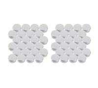 Reinscer 30Ml Silver Small Aluminum Round Lip Balm Storage Jar Containers with Screw Cap for Lip Balm,Candles or Tea(Pack of 48)