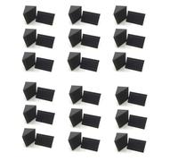 Reinscer 36 PCS Acoustic Foam Charcoal/Black Bass Trap Sound Absorption Studio Soundproofing Corner Wall 12 X 12 X 24 cm