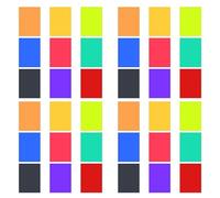 Reinscer 36Pcs Gel Light Filter Color Correction Colored Overlays Film Lighting Gel Filter for Film,Video,Photo(Multicolor)