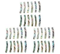 Reinscer 36Pcs Guitar Soundhole Rosette Abalone Shell Inlay Curved Strips Guitar Sound Hole Inlay 4mm Width