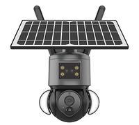 Reinscer 3MP Solar Surveillance Cameras High Definition Video Surveillance Outdoor Waterproof Security Cams A