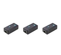 Reinscer 3X 1 Port POE Extender 10/100Mbps with IEEE 802.3Af Standard Input/Output for IP Camera Transmission Distance 120 Meters