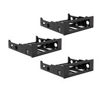 Reinscer 3X 3.5 to 5.25 Hard Drive Drive Bay Front Bay Bracket Adapter,Mount 3.5 Inch Devices in 5.25in Bay
