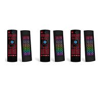 Reinscer 3X Air Mouse for Android Tv Box, Mini Wireless Keyboard Air Remote Mouse Control with RGB Backlit MX3 Pro IR Learning