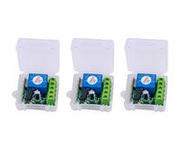 Reinscer 3X DC 12V 1CH Relay Receiver 433MHz Universal Wireless Remote Control Switch 433 MHz Transmitter Button Module Kit