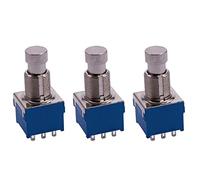 Reinscer 3X Guitar Effects 3PDT 9-Pin Latching Stomp Pedal Footswitch Foot Switch Blue