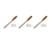 Reinscer 3X Guitar Fret Crowning File,Fret Edge File,Fret End Rounded Tool,Three Radius Slot&File
