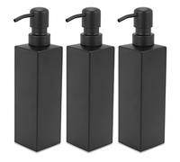 Reinscer 3X New Stainless Steel Handmade Black Liquid Soap Dispenser Bathroom Accessories Kitchen Hardware Convenient Modern