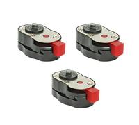Reinscer 3X Professional 1/4Inch Mini Quick Release Plate System for Any Tripod, Articulated Arm Mount with to 4 Lb Capacity