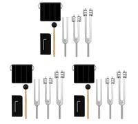 Reinscer 3X Tuning Forks Set-128 Hz, 256 Hz, 512 Hz,Tuning Forks Perfect for Healing,Chakra,Sound Therapy,Keep Body