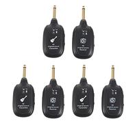Reinscer 3X UHF Guitar Wireless System Transmitter Receiver Built-in Rechargeable