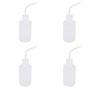 Reinscer 4 Pcs 250ML 8OZ Capacity Tattoo Wash Clear White Plastic Green Soap Squeeze Bottle