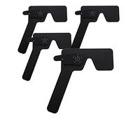 Reinscer 4 Pcs Ophthalmic Eye Occluder for Ophthalmologists Orthoptists Optometrists Eye Exam Tool (Black)