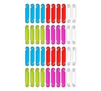 Reinscer 40 Pcs Cable Tags Cable Management Tags Multicolor Cable Labels Cord Identification Tags for USB Computer Phone Charger