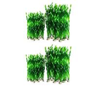 Reinscer 40PCS Artificial Decorative Plastic Aquarium Fish Tank Decoration Plastic Plants (Green)