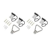 Reinscer 4Pcs 2/0 AWG 350A Battery Power Connector Cable Quick Connect Disconnect Kit for Anderson Connector for Winch Trailer
