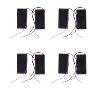 Reinscer 4pcs 2 X AA 3V Battery Holder Case Box Slot Wired on/OFF Switch W Cover