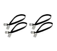 Reinscer 4pcs- 20cm Coaxial Cable Window/Door Pass Through Flat Cable, SO239 UHF Female to Female Male Connector