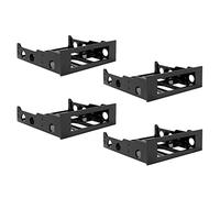 Reinscer 4pcs 3.5 to 5.25 Hard Drive Drive Bay Front Bay Bracket Adapter,Mount 3.5 Inch Devices in 5.25in Bay