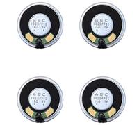 Reinscer 4Pcs 36mm 16 Ohm 1W Aluminum Housing Internal Magnet Speaker