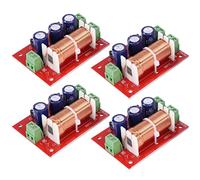 Reinscer 4Pcs 400W Speaker Crossover 2 Way Audio Adjustment Tweeter Speakers Filter Frequency Divider for 2-16Ohm