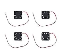 Reinscer 4pcs 40mm X 40mm X 10mm 4010 9 Blade Brushless DC 12V Cooling Fan