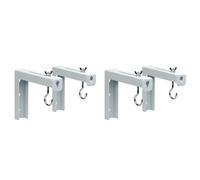 Reinscer 4Pcs Projector Curtain Hanger Projector Screen L-Bracket Mounting Hanger Holder Adjustable Extension Mount Stand