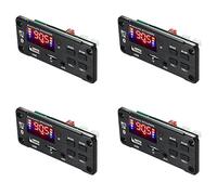Reinscer 4X Amplifier 25Wx2 12V Mp3 Decoder Board Audio Module Bluetooth 5.0 Wireless Music Car Mp3 Player with Bluetooth