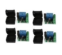 Reinscer 4X DC 12V 1CH 433MHz Universal Wireless Remote Control Switch Relay Receiver 433 MHz Transmitter Button Module DIY