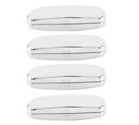 Reinscer 4X Glasses Case, Aluminum Hard Shell Eyeglasses Case Striped Spectacles Box