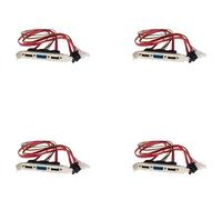 Reinscer 4X PC DIY SATA to ESATA and 4Pin IDE Molex Power PCI Bracket Slot Cable Full-Height Profile for External Hard Drive