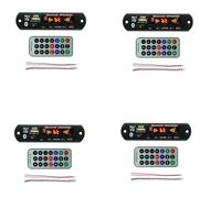 Reinscer 4X USB MP3 Module Bluetooth 12V MP3 WMA Decoder Board Audio Module FM AUX USB TF Radio for Car Remote Music Speaker