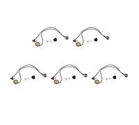 Reinscer 5 Pcs 27MM Guitar Pickup Piezo Transducer Prewired Amplifier with 6.35MM Output Jack for Acoustic Guitar Ukulele Cigar