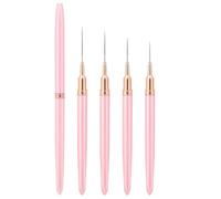 Reinscer 5 Pcs Nail Art Liner Brushes Painting Nail Art Brush Set Nail Dotting Drawing Tool Nail Art Design Brush Detail Brush