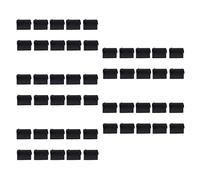 Reinscer 50 Pcs Silicone USB Port Plug Dustproof Plug Stopper Protection Cap Black
