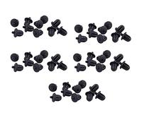 Reinscer 50X Black Rubber 6.35mm Audio Jack PC DVD Microphone Socket Dust Cover