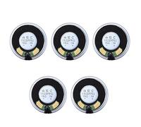 Reinscer 5pcs 36mm 16 Ohm 1W Aluminum Housing Internal Magnet Speaker