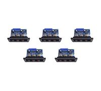 Reinscer 5X 2.1 Channel Digital Power Amplifier Board 2X25W+50W Bluetooth 5.0 Subwoofer Class D Audio Amplifier Board DC 12-20V