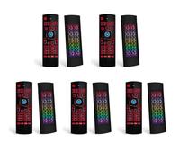 Reinscer 5X Air Mouse for Android Tv Box, Mini Wireless Keyboard Air Remote Mouse Control with RGB Backlit MX3 Pro IR Learning