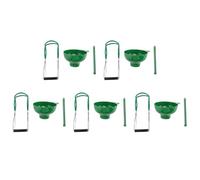 Reinscer 5X Canning Kit Jar Lifter Wide Mouth Canning Funnel Lid Wand for Canning Jars Anti-Scald Kitchen Tools(3Pcs,Green)