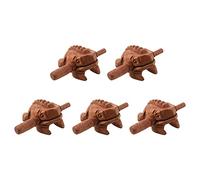 Reinscer 5X Carved Croaking Wood Percussion Musical Sound Wood Frog Tone Block Toy