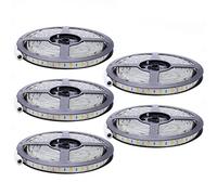 Reinscer 5X Flexible 5M DC 12V 36W SMD 2835X300 Leds IP20 Warm White(3000K) LED Strip Band Lights
