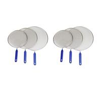 Reinscer 6 Pack Grease Splatter Screen for Frying Pan Cooking,Stainless Steel Guard,Hot Oil Shield to Stop Prime Burn