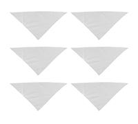 Reinscer 6 Pcs Sublimation Blank Pet Bandana Heat Transfer Washable DIY Triangle Dog Scarf Bibs Kerchief for Dogs Puppy Cats
