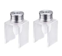 Reinscer 6 Piece Set DIY 12.1mm Simple Lipstick Filling Tube Birdmouth Silicone Mold Aluminum Ring Single Hole Bracket
