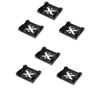 Reinscer 6pcs 5.25 Optical Drive Position 2.5 Inch to 3.5 Inch SSD 8CM Fan HDD Adapter Tray Dock Hard Drive Holder