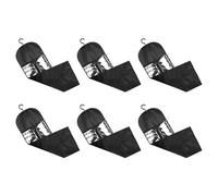 Reinscer 6PCS Extra Long Wig Hanger and Storage Bags, Dustproof and Waterproof Hair Extension Holder, Designed for Wigs Black